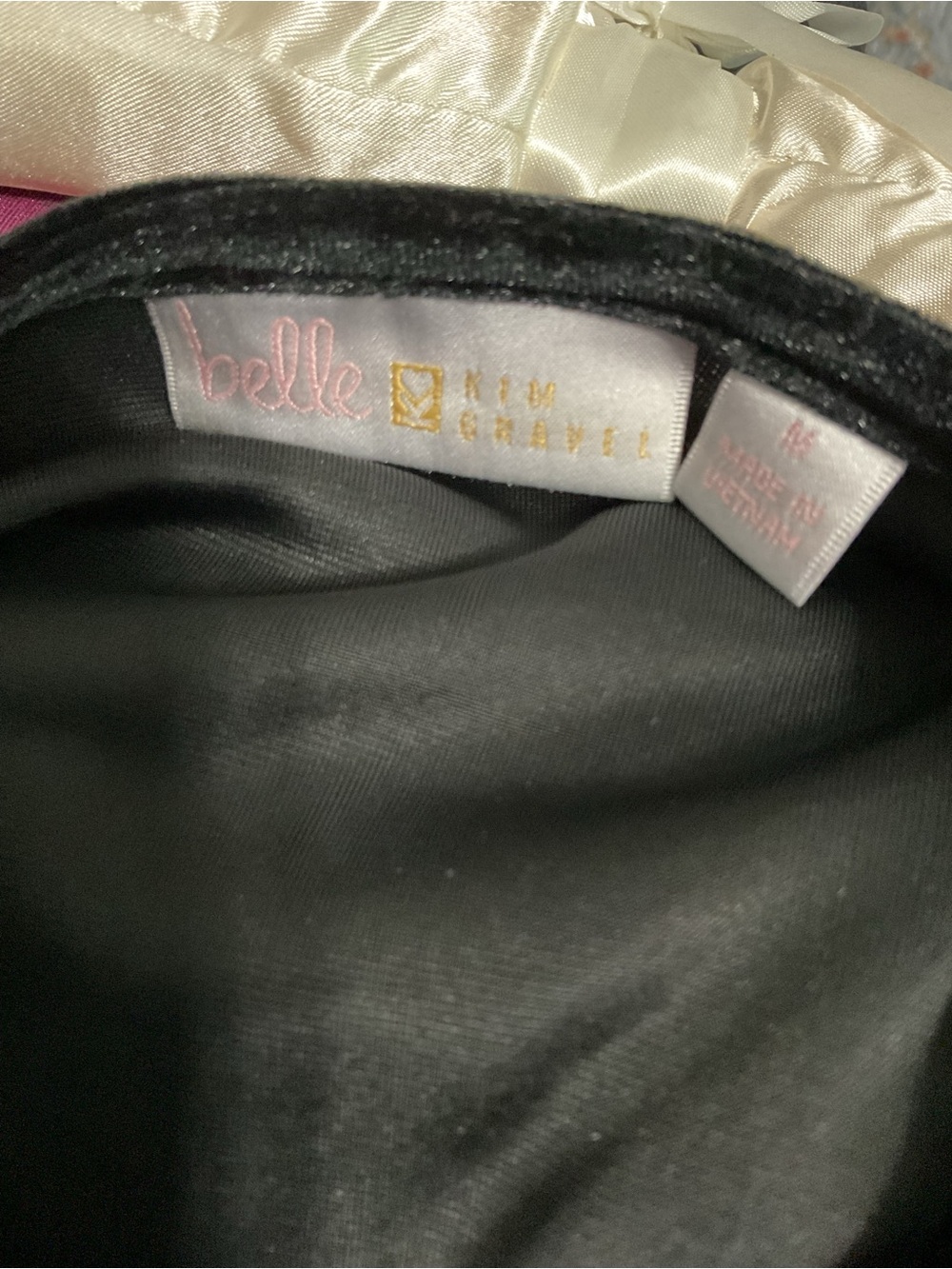 Kim Gravel Black Velour Zip-Front Top - Picture 6 of 7